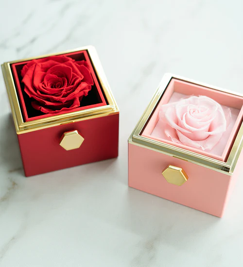 Eternal Rose Box with Engraved Necklace – Nivora ZA