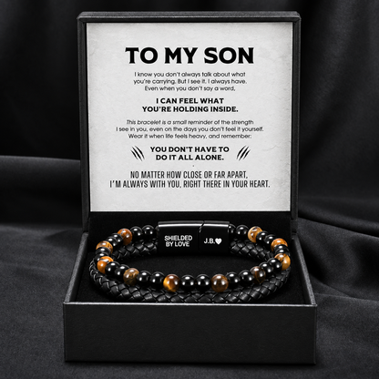 Son's Shield – Tiger Eye Bracelet