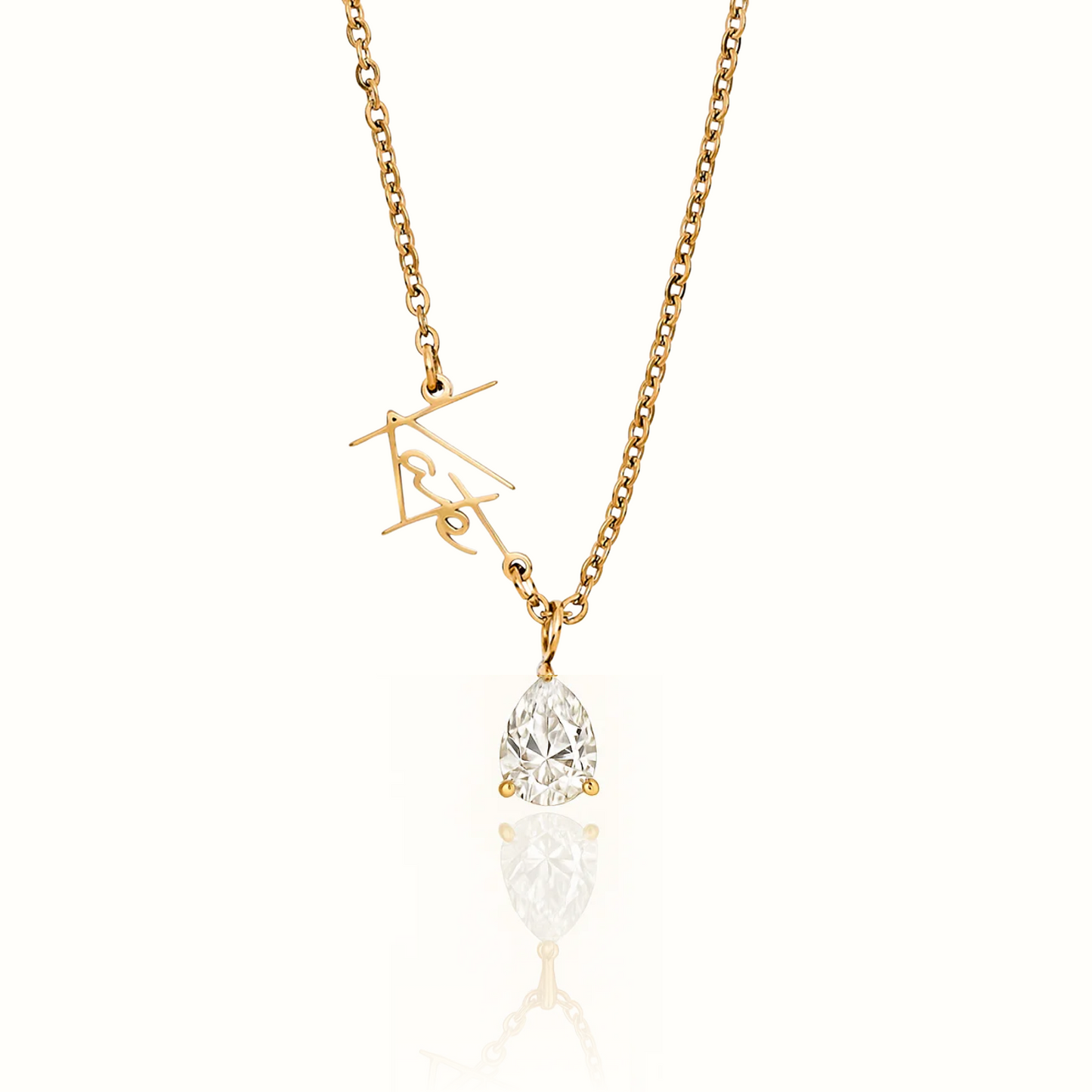 Signature Name and Birthstone Necklace