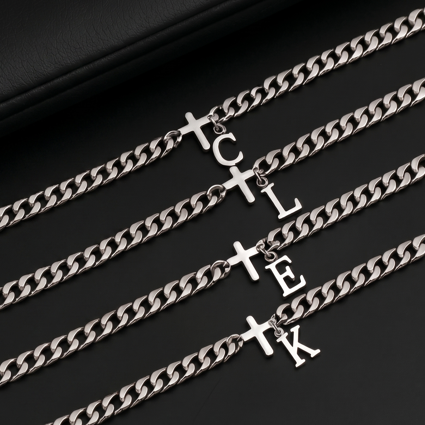 Nivora™ Initial & Cross Bracelet