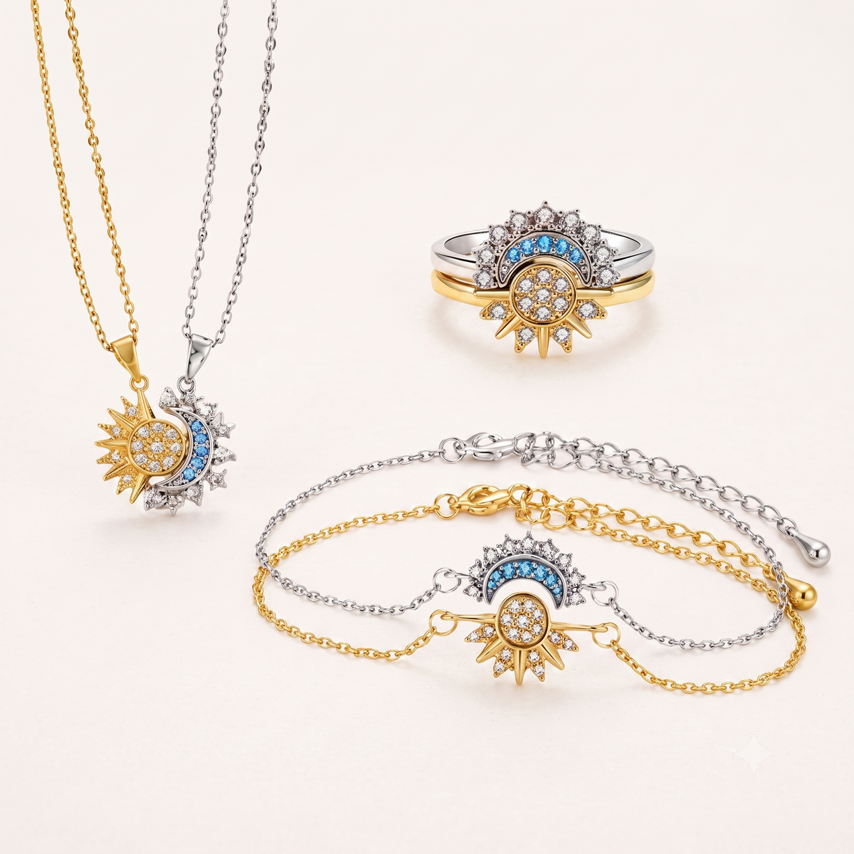 Sun and Moon Necklace
