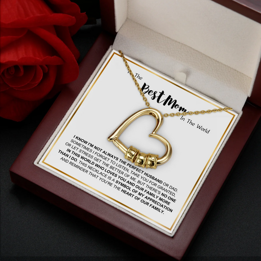 "To The Best Mom" Engraved Necklace