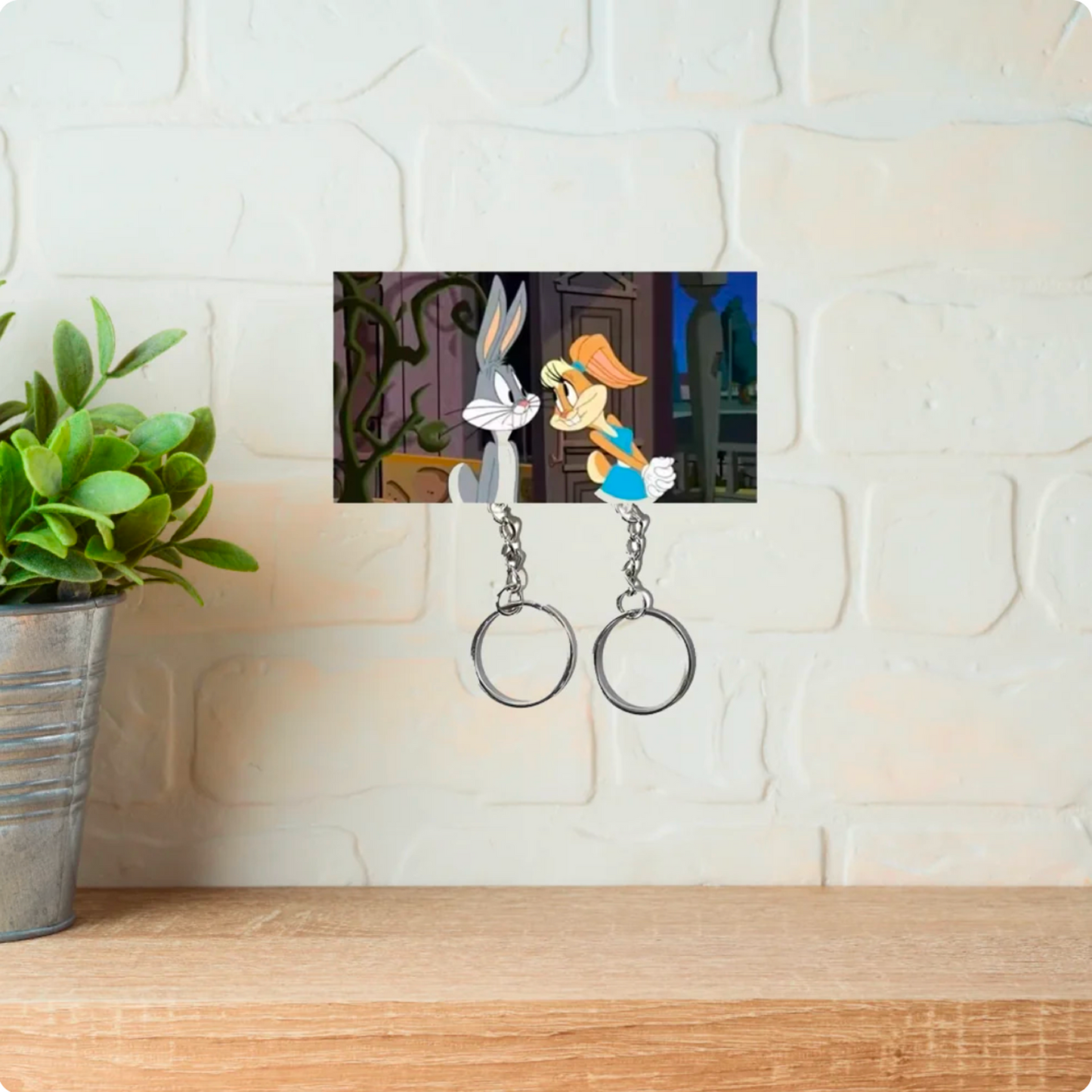 Cartoon Couple Matching Keychains