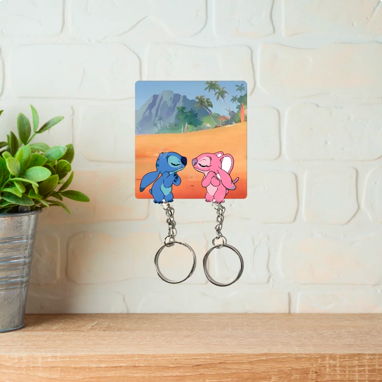 Cartoon Couple Matching Keychains