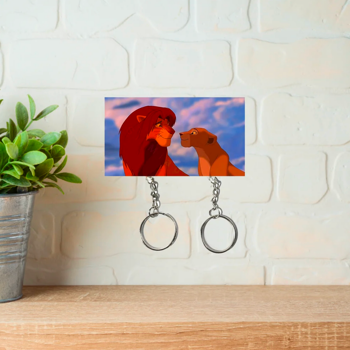 Cartoon Couple Matching Keychains