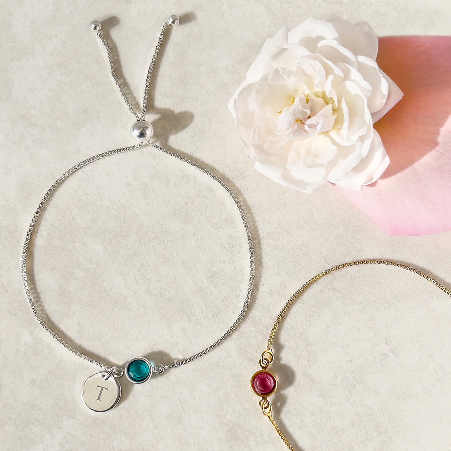 Personalized Birthstone Name Bracelet
