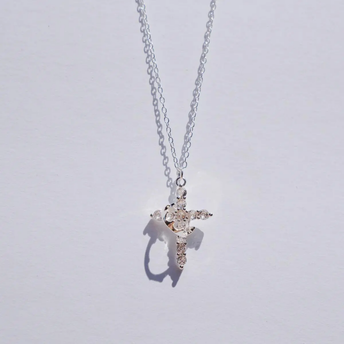 Crown Cross Faith Necklace