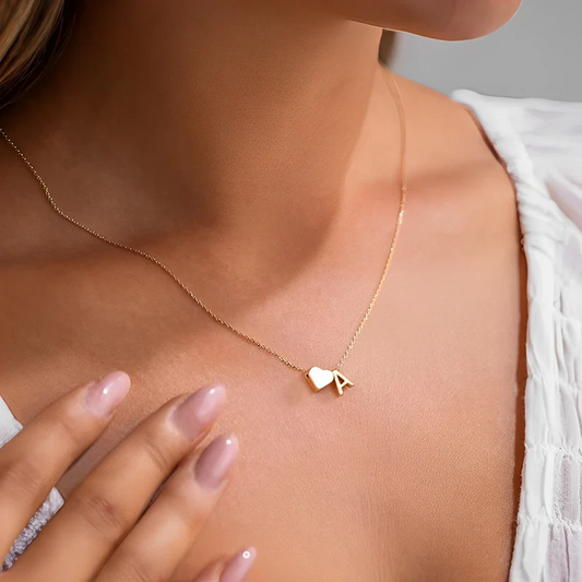 Whole Heart Initial Necklace