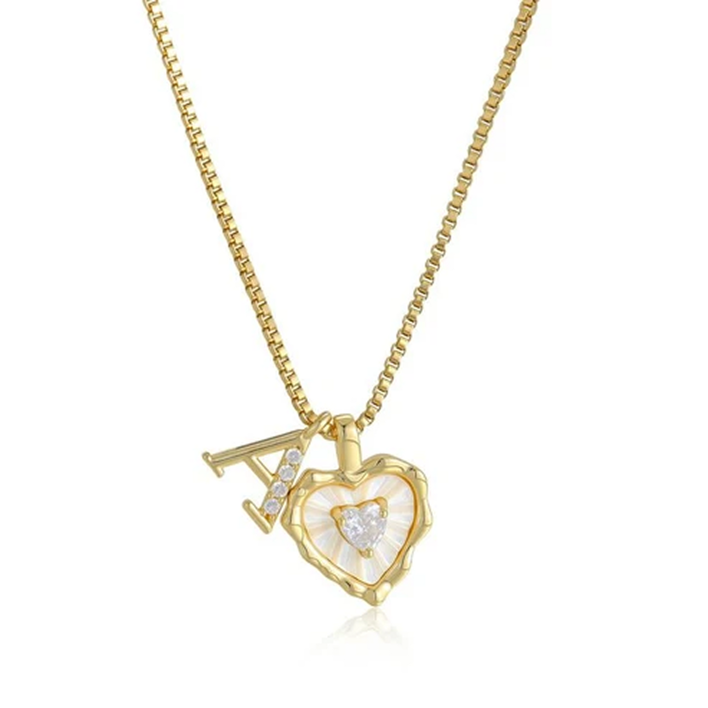 Love & Initial Necklace