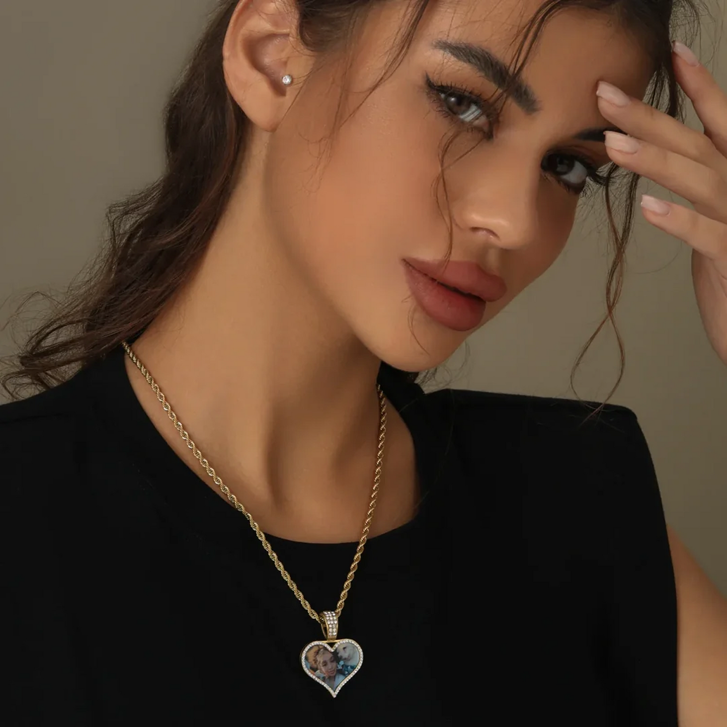 Iced Photo Pendant