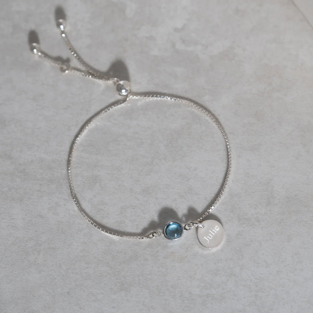 Personalized Birthstone Name Bracelet